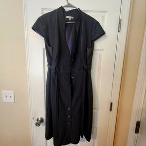 Polished Denim mid calf dress